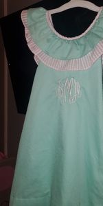 Mint Green Josie Dress Monogrammed "BMM"